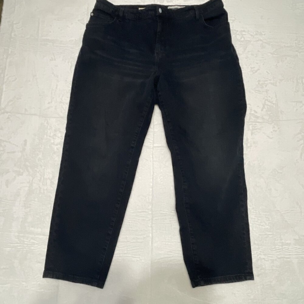 Anthropologie Pilcro Jeans Women 18W Plus‎ Black The Vintage Straight